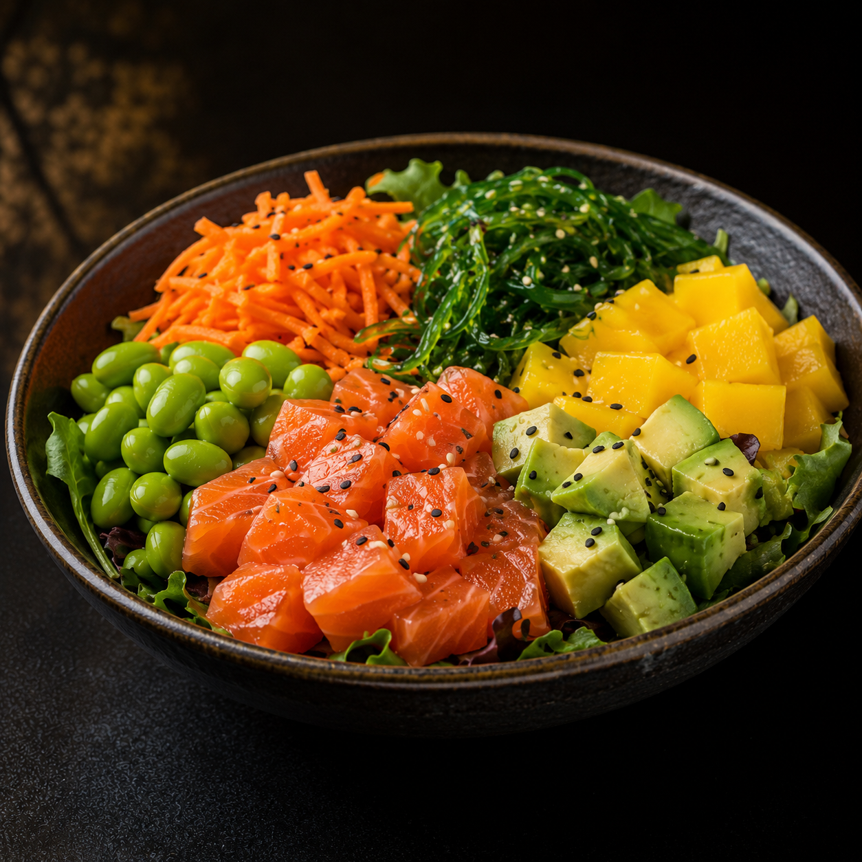 Poké Salade Saumon
